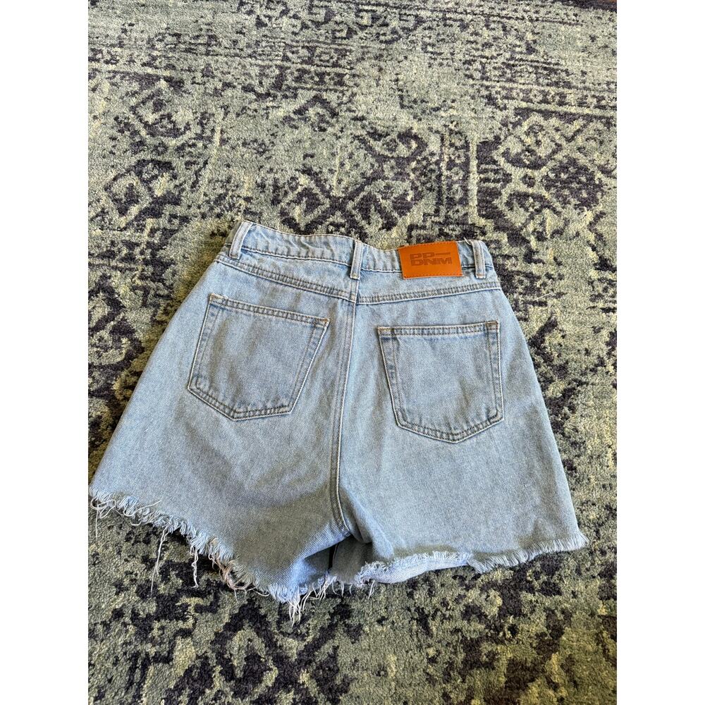 Light Wash Princess Polly Frayed Hem Laurena Denim Shorts Summer Preppy- Sz 4 - Picture 6 of 10